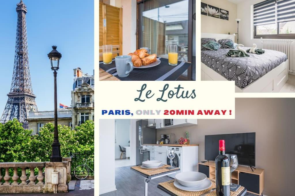 Le Lotus - Self Checkin - 20Min From Paris - Free Parking Around Apartment Drancy Exterior foto
